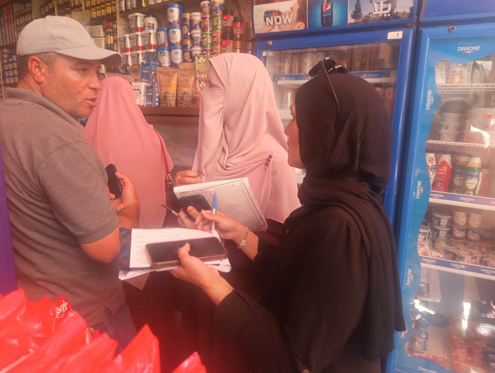 حملة تموينية على المحال التجارية