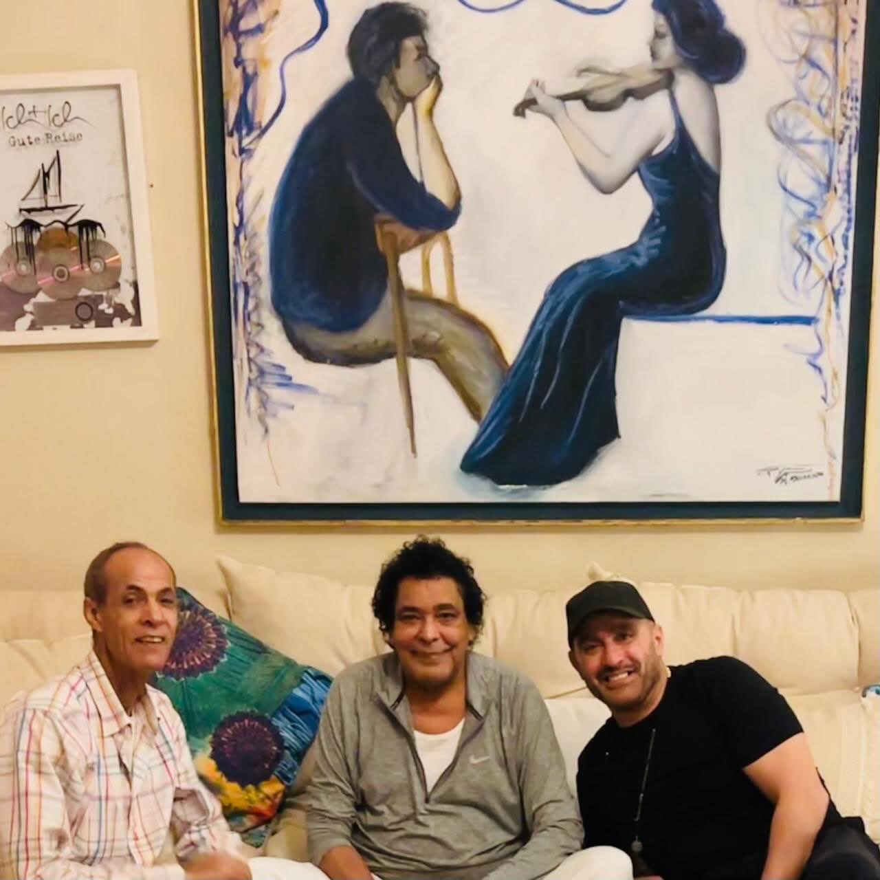 محمد منير مع احمد السقا ومحمود موسى