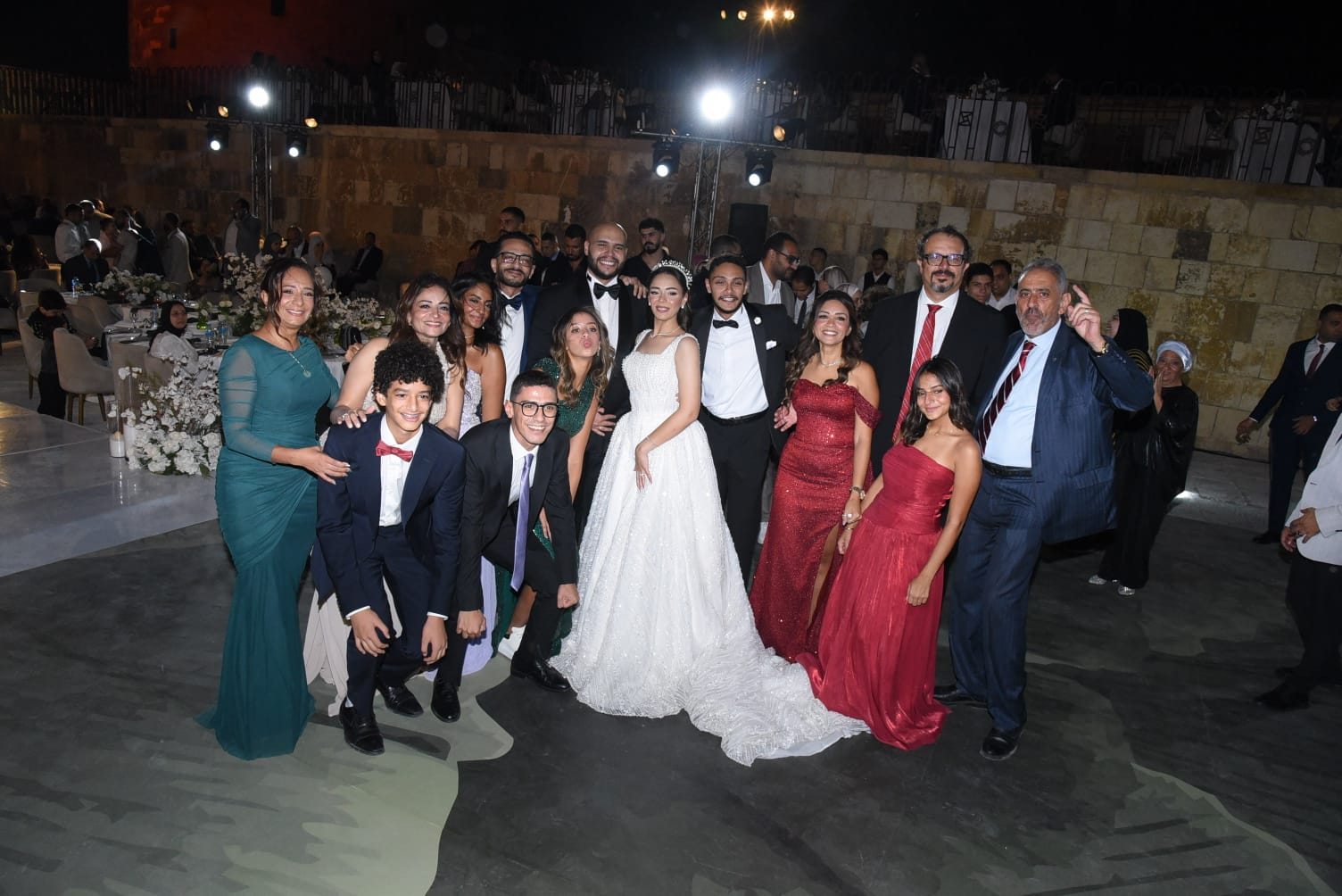 صورة عائلية من حفل زفاف "سلمى "على "هشام جبريل" 