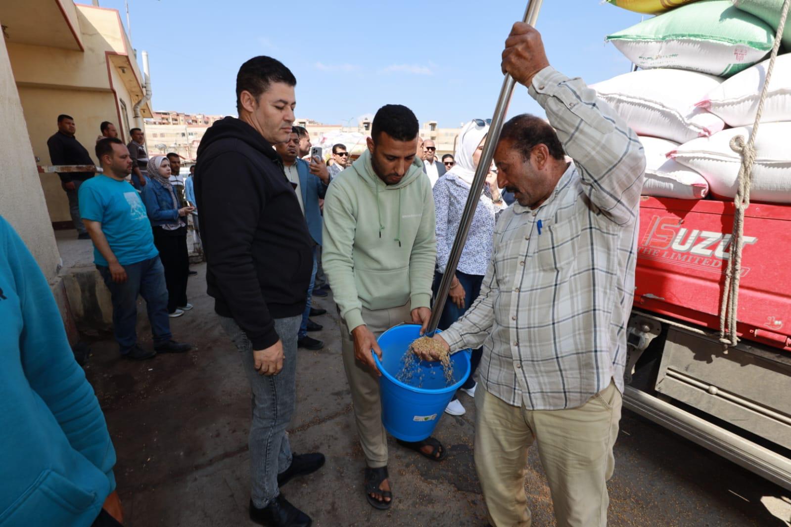 استقبال الأقماح بالمطحن
