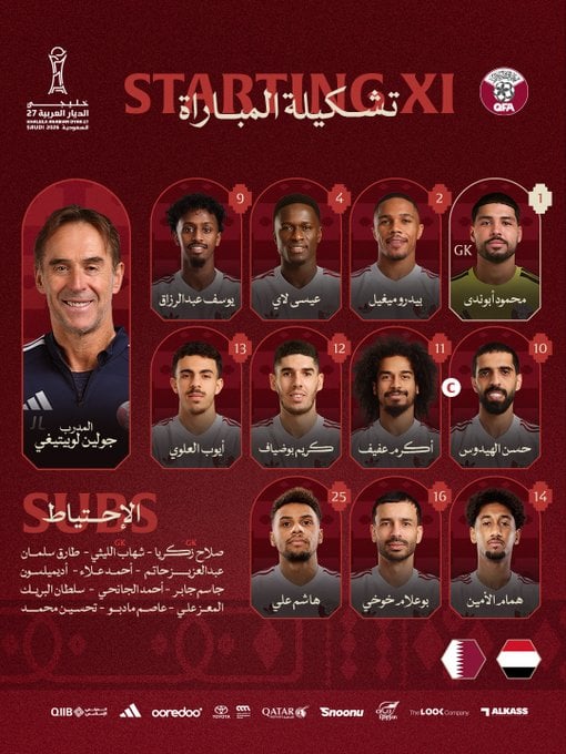 تشكيل منتخب قطر