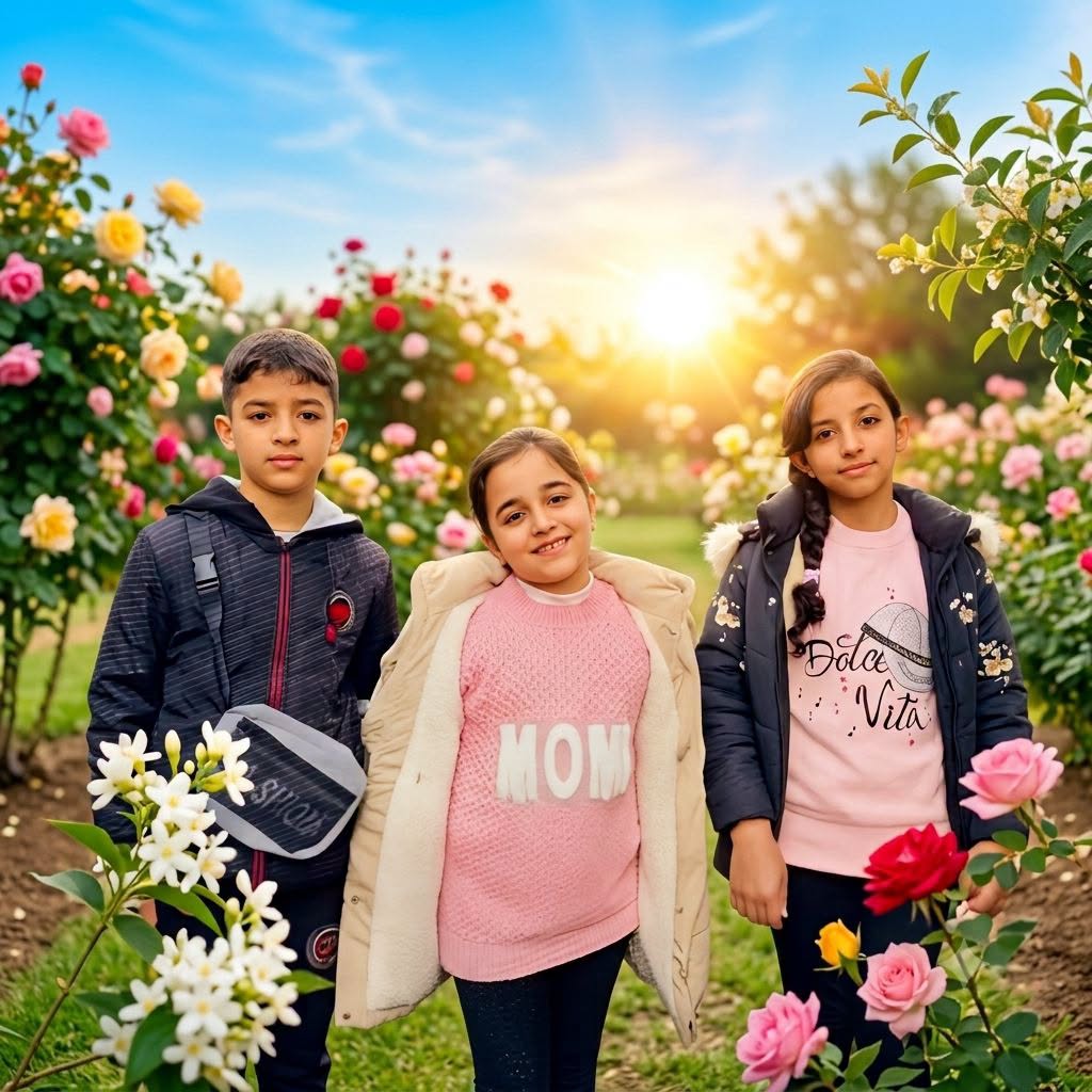 أسامة، رنا، وريما أبو طعيمة