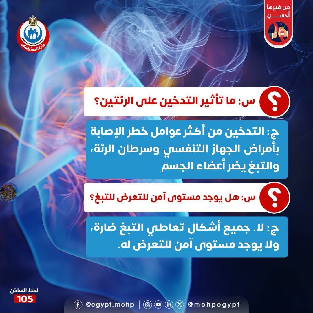 الصحة»تطلق تحزير هام عن خطورة التدخين والسجائر الصحة»تطلق تحزير هام عن خطورة التدخين والسجائر
