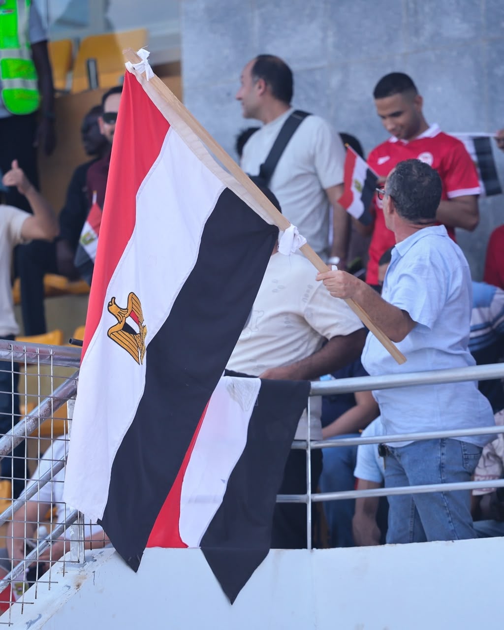 الجماهير ترفع علم مصر