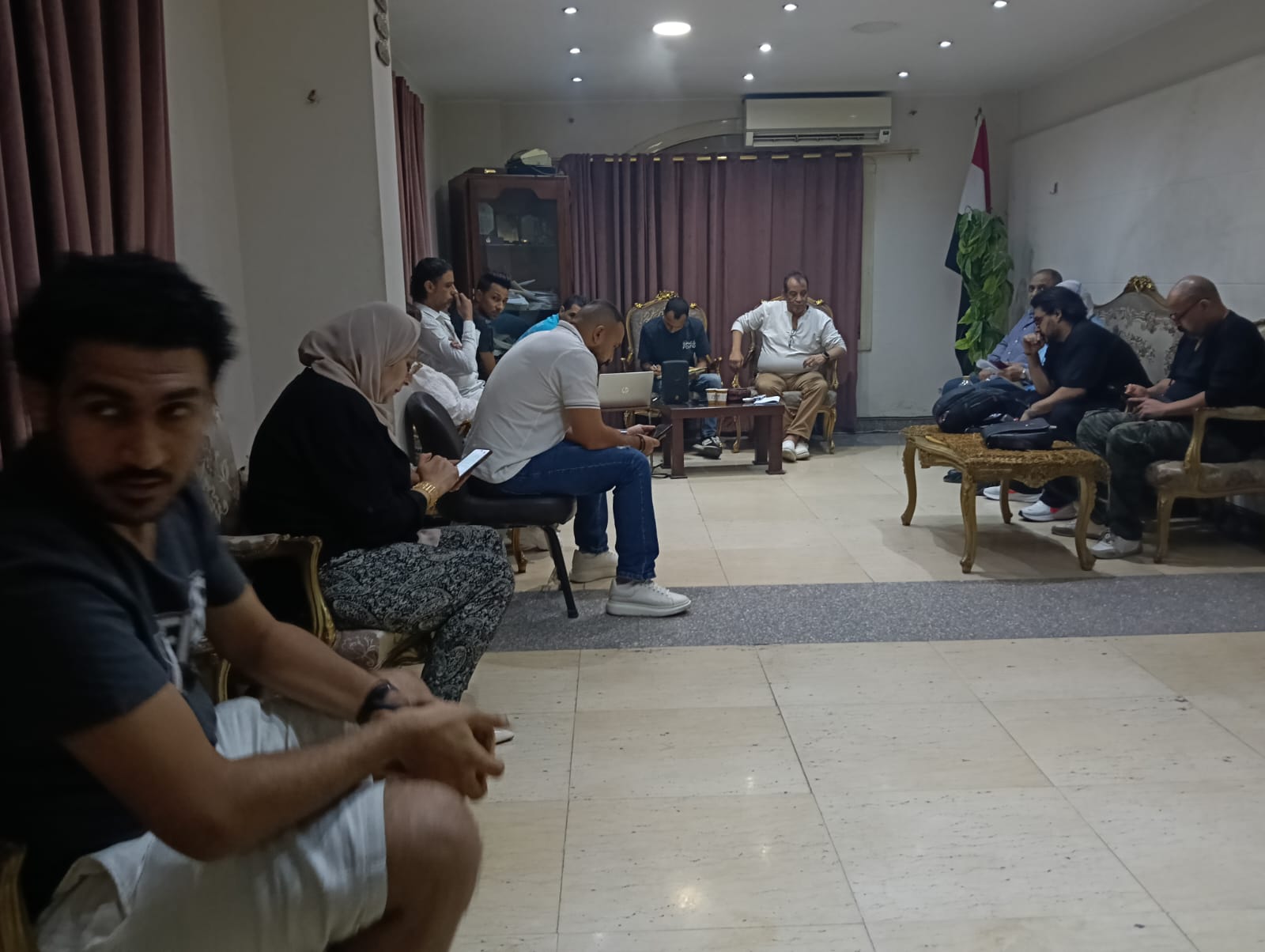 صلاح الشرنوبي من بروفات أوبريت ملحمة العبور بمسرح البالون .. صور 