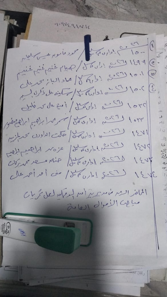 اسماء وارقام محاضر بعض من المتورطين اسماء وارقام محاضر بعض من المتورطين