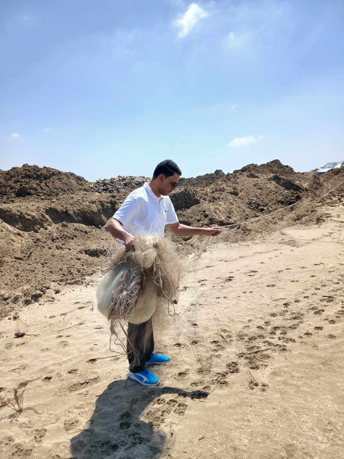 التصدي لمخالفات الصيد بمحمية البرلس التصدي لمخالفات الصيد بمحمية البرلس