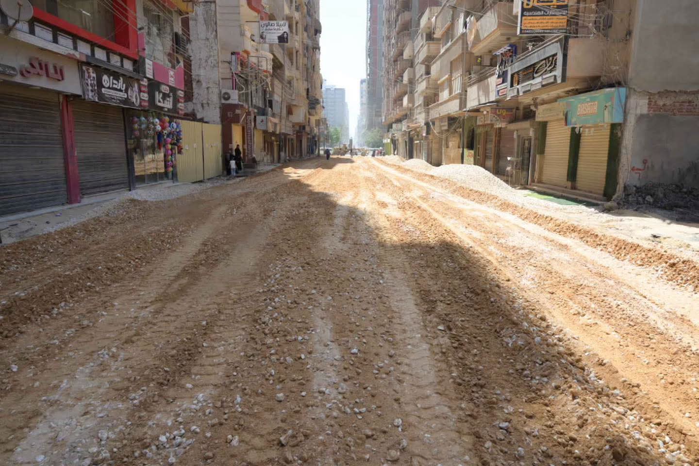 مشروعات رصف المحلة الكبري