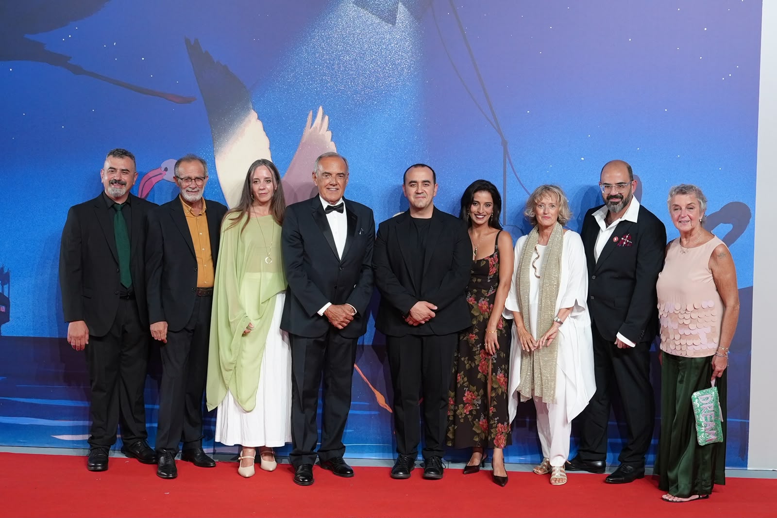فريق عمل فيلم حوار مع البحر فى مهرجان فينيسيا