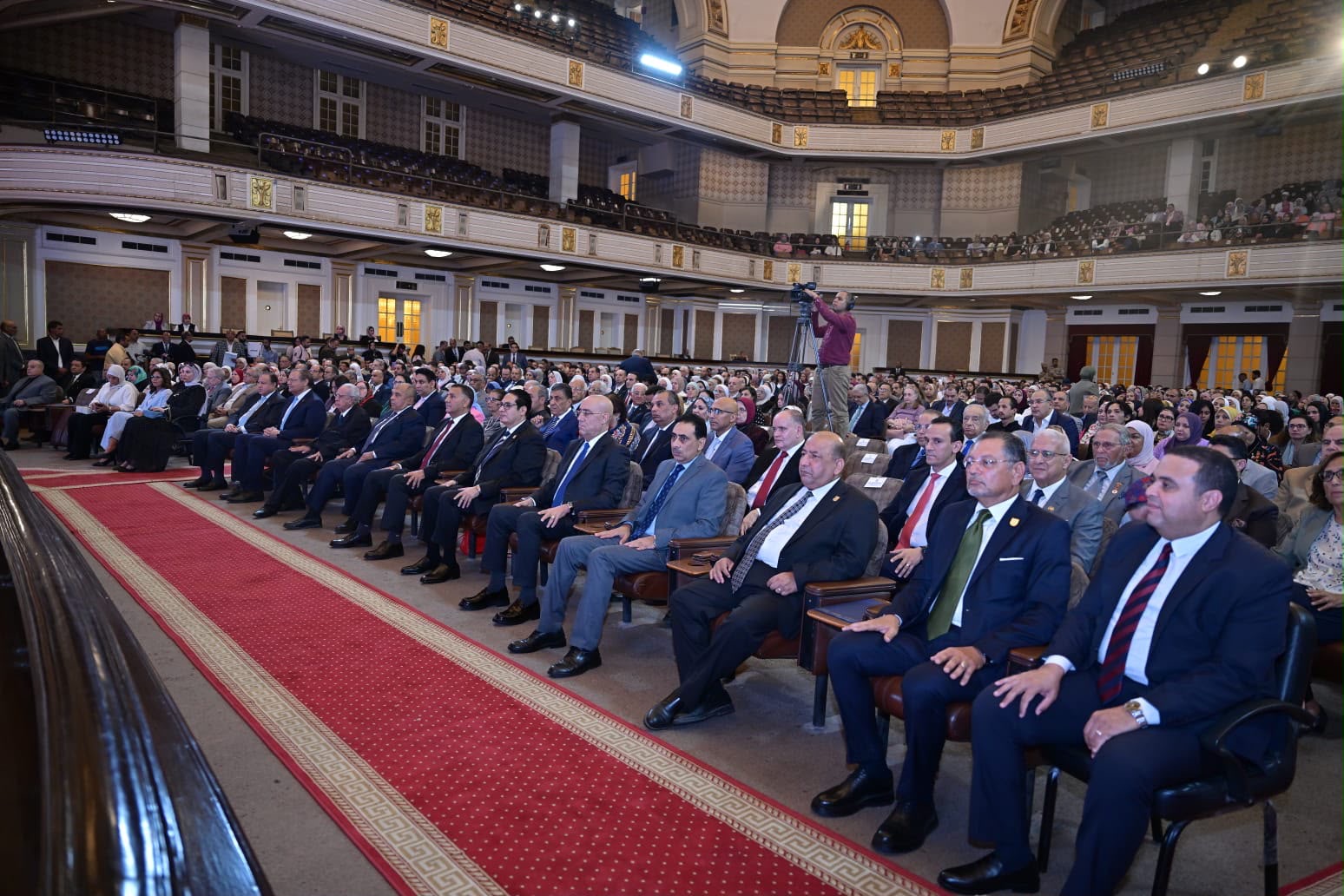 جانب من احتفالية يوم الوفاء بجامعة القاهرة