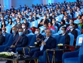 الرئيس عبد الفتاح السيسى أثناء افتتاح عدد من مشروعات مصر الرقمية