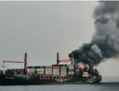 حريق سفينة في البحر الأحمر - أرشيفية