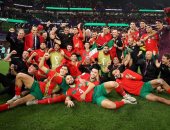 منتخب المغرب يحتفل بالفوز التاريخى على إسبانيا