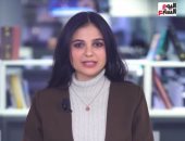 الزميلة سارة إسماعيل خلال تقديم نشرة تليفزيون اليوم السابع 