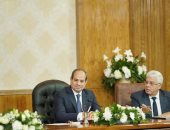 الرئيس عبد الفتاح السيسي خلال اجتماعه بأعضاء الأعلى للجامعات