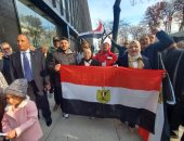 الجالية المصرية بنيويورك أثناء التصويت بالانتخابات الرئاسية