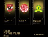 الأندية المرشحة لجائزة الأفضل في أفريقيا