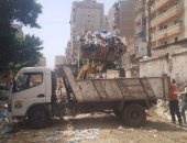 حي شرق يرفع مخلفات وقمامة ضمن مشروع المترو الجديد بالإسكندرية