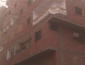 انهيار شرفة منزل بمدينة أسوان
