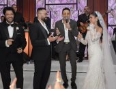 مصطفى قمر فى حفل زفاف ابنة سامح يسرى
