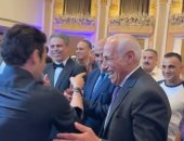 حسين لبيب خلال حفل الزفاف