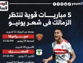 مباريات الزمالك فى شهر يونيو 