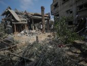 دمار مخيم النصيرات جراء عمليات قصف الاحتلال الإسرائيلى