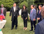 الرئيس الكورى يستقبل رانيا المشاط