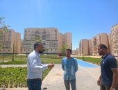 المهندس محمود مراد نائب رئيس الجهاز حلال تفقد مشروع سكن كل المصريين 