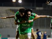 مصطفى زيكو لاعب زد خلال الاحتفال بأحد أهدافه