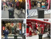 شارع فيصل بعد وضع الصناديق