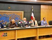 الفنان السورى جمال سليمان خلال الندوة