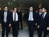 استقبال مسئولى السفارة المصرية بالجزائر لبعثة فريق الاهلى 