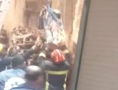 الحماية المدنية تنقذ مواطن سقط عليه أجزاء عقار
