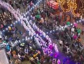 زفة شعبية لتكريم حفظة القرآن الكريم فى قرية سقارة