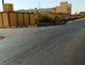 انتهاء رصف طريق السد العالى بأسوان