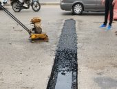 إحلال وتجديد الفواصل العرضية بوصلة كوبرى 6 أكتوبر فى الدقى