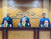 هئية المحكمة برئاسة المستشار سامح عبد الحكم 