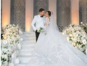 رنا رئيس  وعريسها 