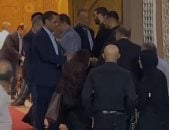 خالد البلشى وطارق علام وأسامة منير فى عزاء زوجة الإعلامى محمد مصطفى شردى