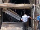 تغطية تليفزيون اليوم السابع حول حريق المطعم 