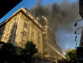 مشاهد خاصية لتليفزيون اليوم السابع من حريق سنترال رمسيس 