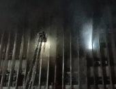 السيطرة على حريق سنترال رمسيس