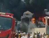 تحريات أمنية لكشف تفاصيل حريق مصنع منظفات وكيماويات مدينة بدر