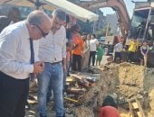 وزير الكهرباء يتفقد موقع إصلاح العطل المتسبب فى انقطاع التيار بالجيزة