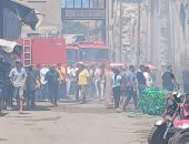 حريق مخزن بلاستيك في الإسكندرية
