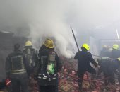 حريق مخزن فحم في الجمالية 