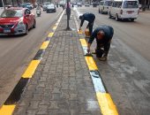 حملة نظافة وتجميل فى شارع فيصل بالجيزة