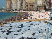شواطئ الإسكندرية كاملة العدد خلال شهر أغسطس ونسبة الإشغال 100%