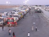 قافلة المساعدات المصرية المتجهة إلى الأشقاء فى غزة